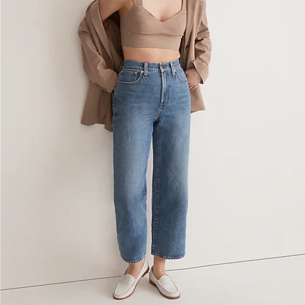 Madewell wide leg crop jean 26